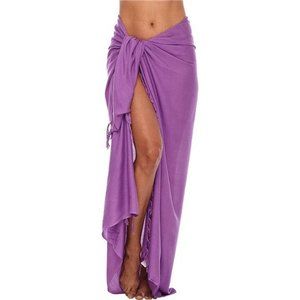 WOMENS Beach Cover Up Sarong Swimsuit Medium Purple